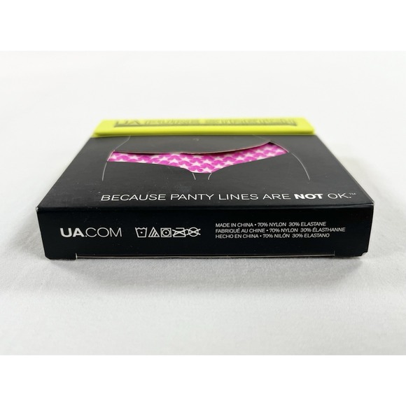 New Under Armour Pure Stretch Cheeky Panties Underwear Pink‎ Star Women's OS - Picture 3 of 3